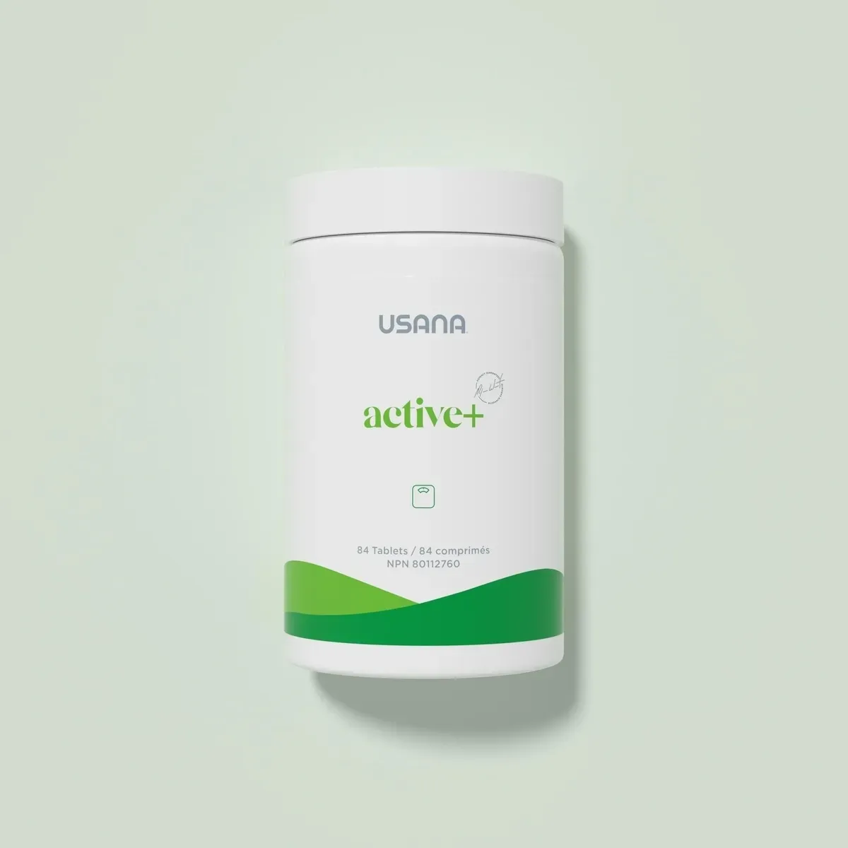 Official packaging for Active+.