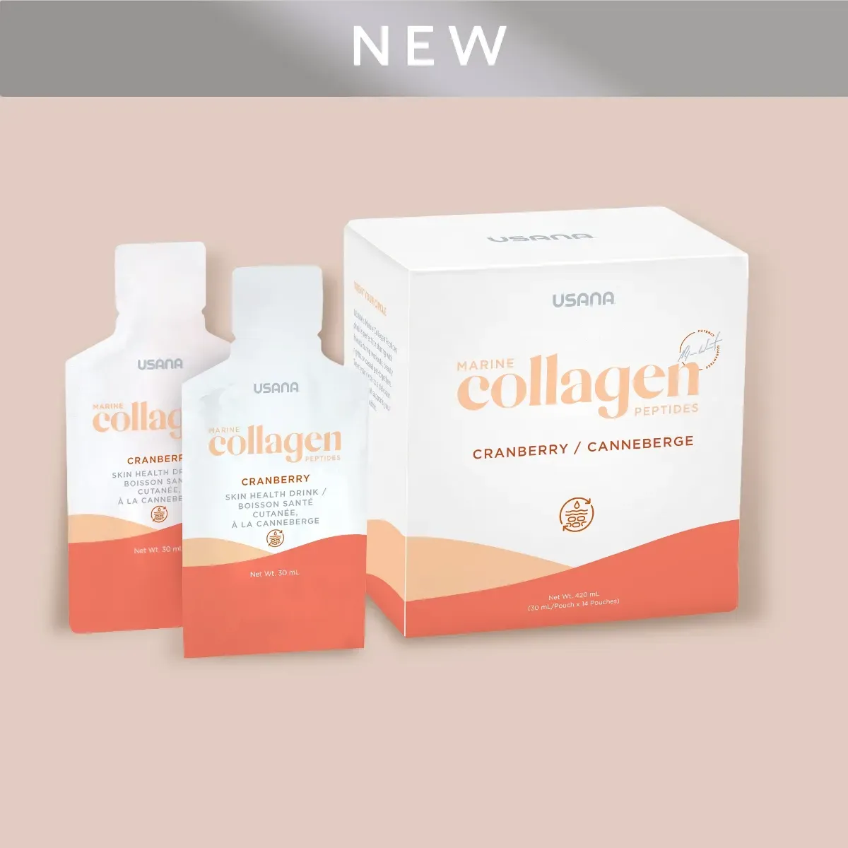 Official packaging for Marine Collagen Peptides.