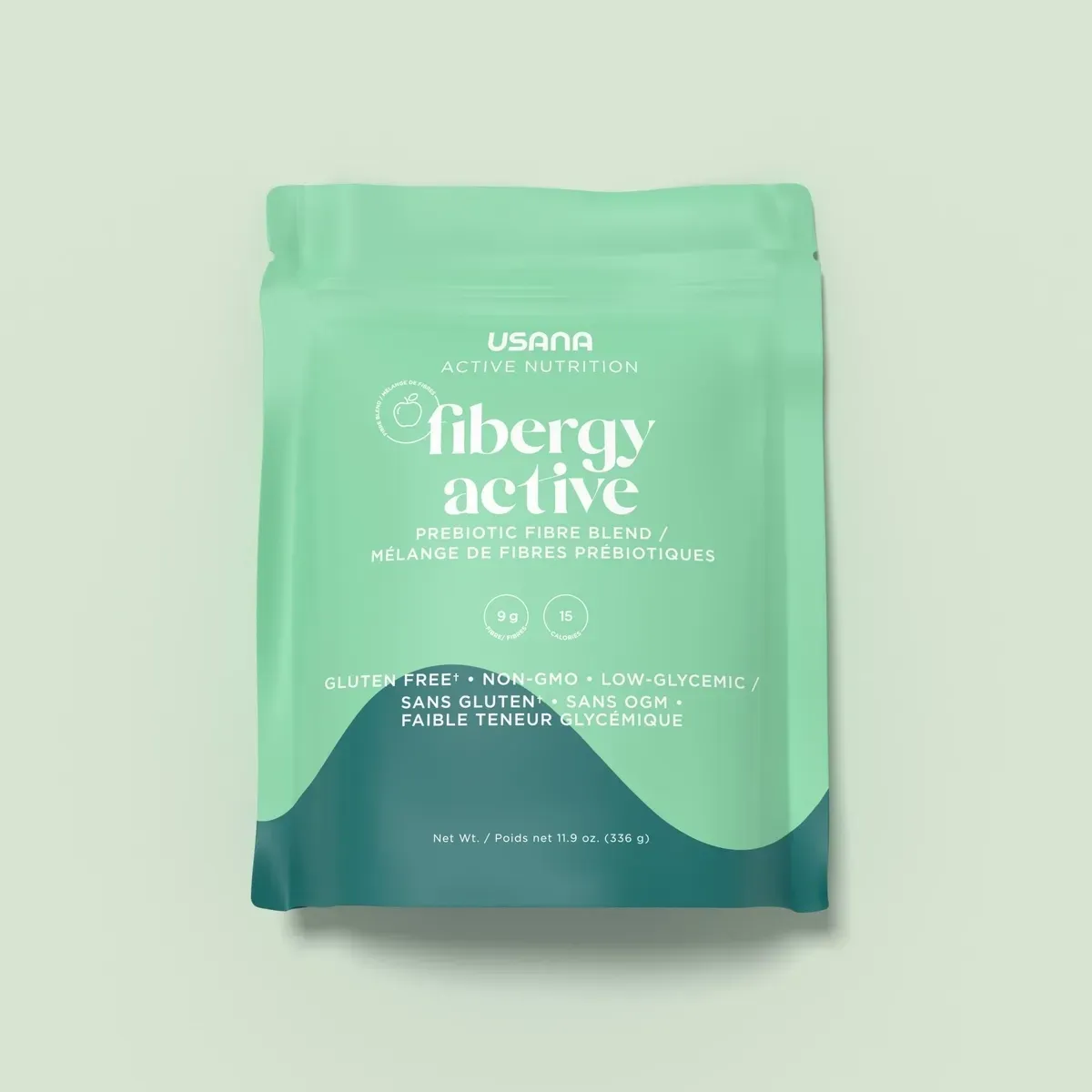Official packaging for Fibergy Active.