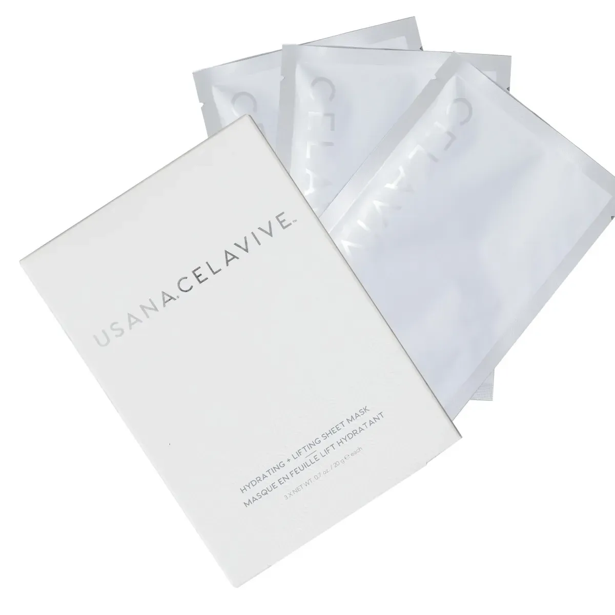 Official packaging for Hydrating + Lifting Sheet Mask.