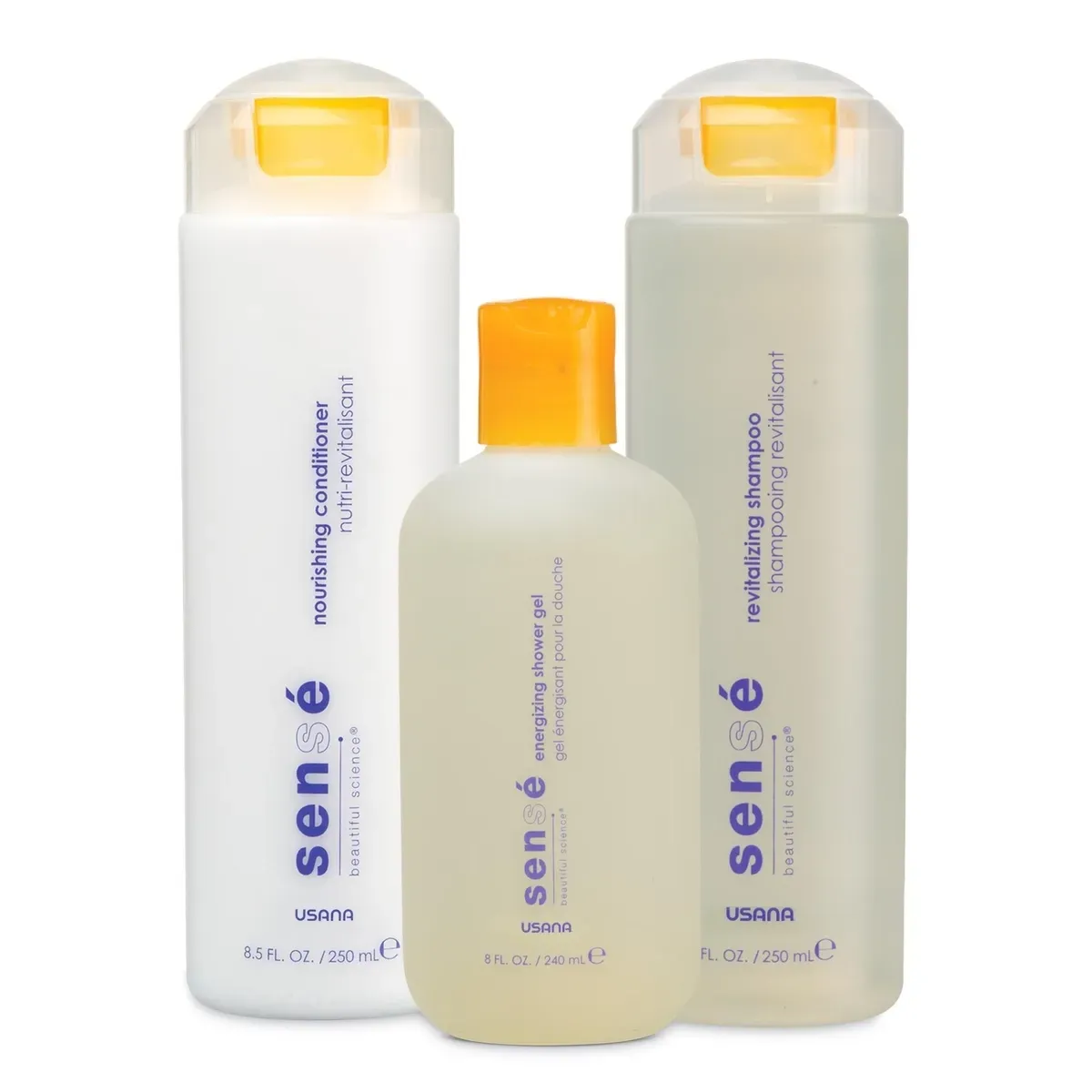 Official packaging for Sensé Shower Pack.